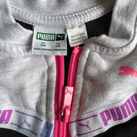 Puma zip up jacket sweater baby size 18m - Picture 3 of 3
